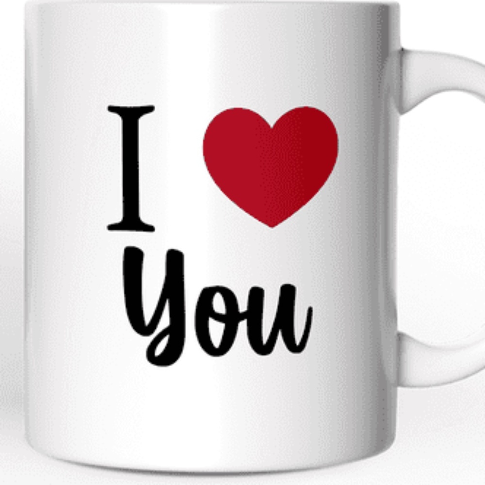 OrnamentallyYou I Love You Mug Romantic I Heart You Gift Cup & Mug